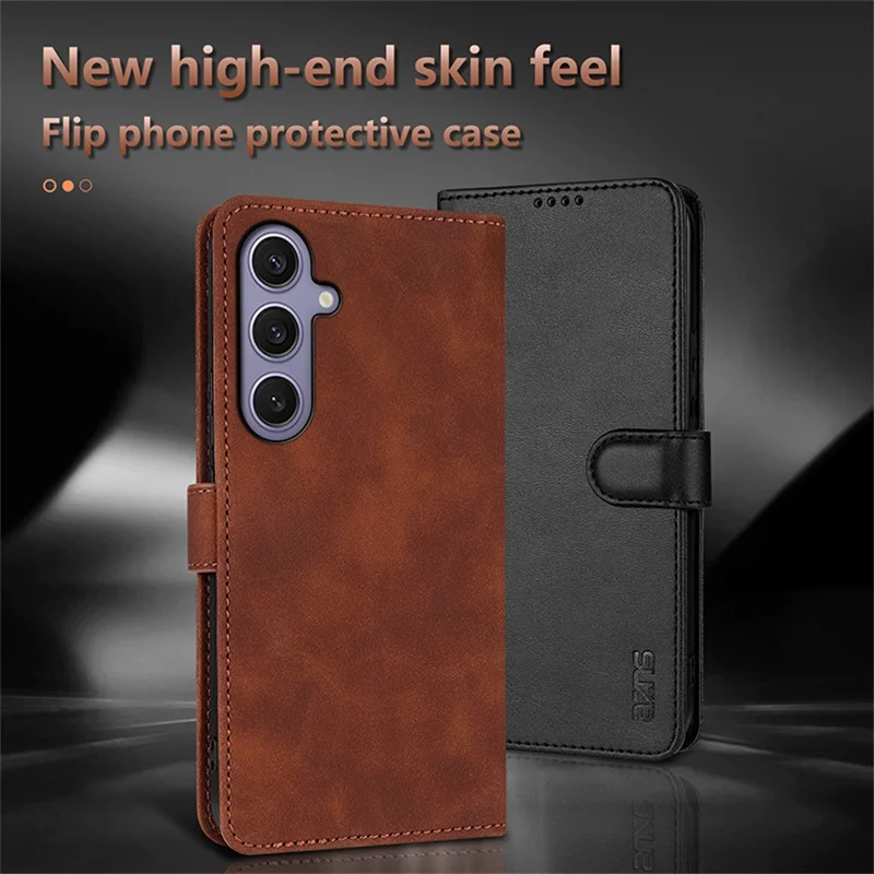 AZNS For Samsung Galaxy A27 Case PU Leather Wallet Phone Cover - Rose Gold