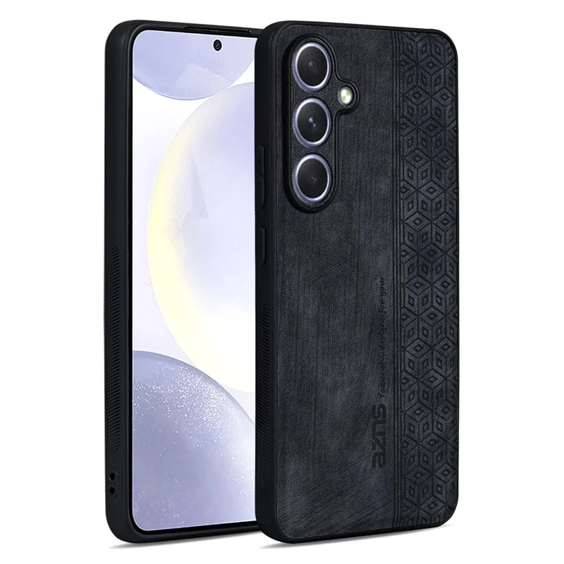 AZNS For Samsung Galaxy A27 Case PU Leather Covered TPU Phone Protective Cover - Black