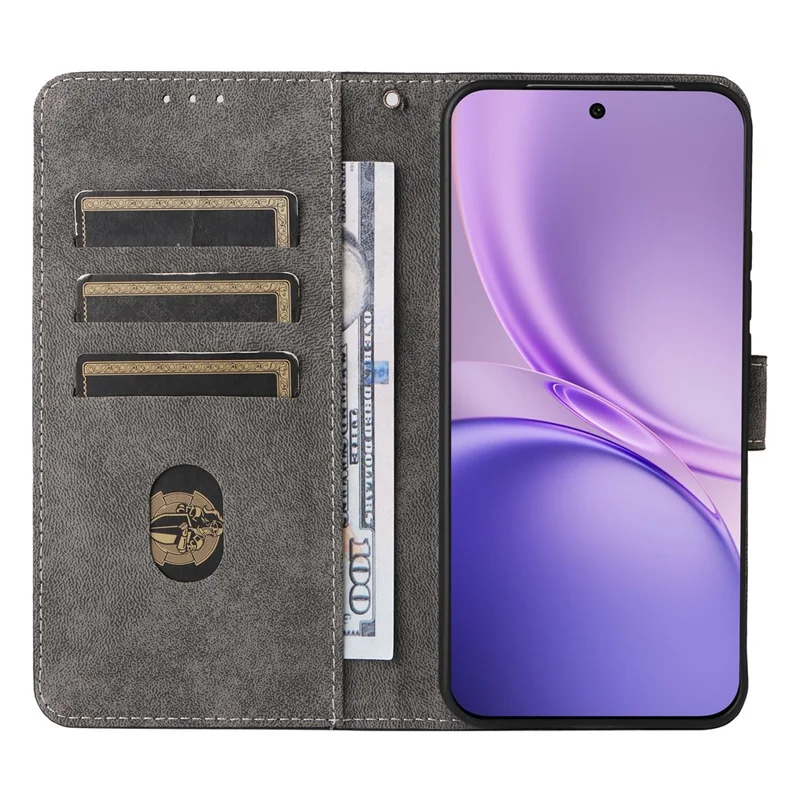 For vivo X300 FE 5G / S50 Pro mini 5G Wallet RFID Blocking PU Leather Phone Cover Stand with Strap - Black