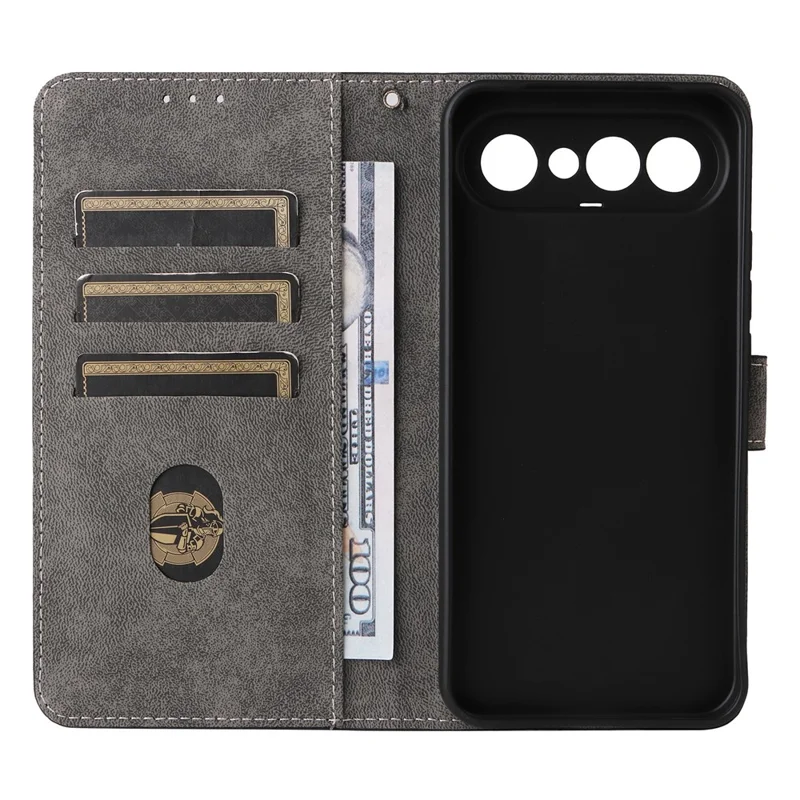 For vivo X300 FE 5G / S50 Pro mini 5G Wallet RFID Blocking PU Leather Phone Cover Stand with Strap - Black