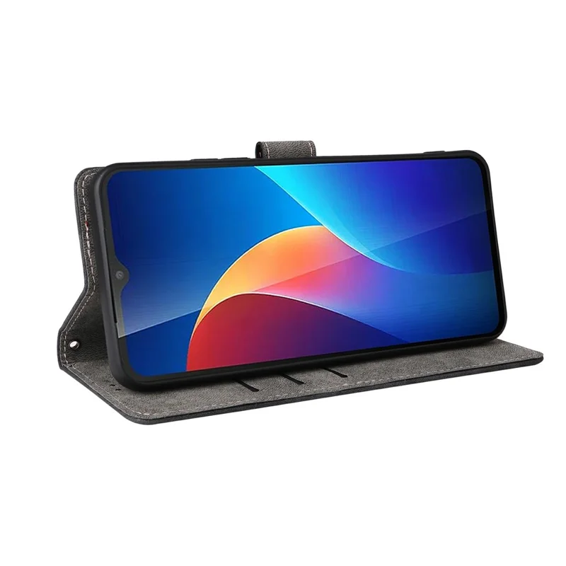 Custodia per TCL K70 SE 4G Portafoglio con Blocco RFID in Pelle PU Supporto con Cinturino - Nero