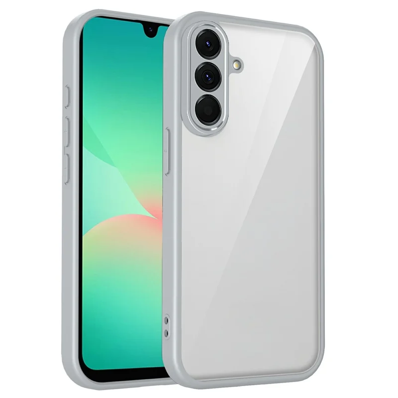 For Samsung Galaxy A27 Case Matte Skin Touch Clear PC + TPU Shockproof Phone Back Cover - White