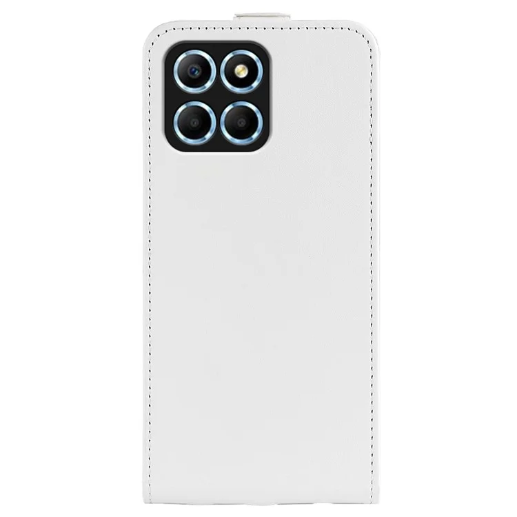 Für Ehren X8 5G Vertikaler Flip Crazy Horse Textur PU Leder -hülle Kartenhalter Magnetische Verschluss Handyabdeckung - Weiß
