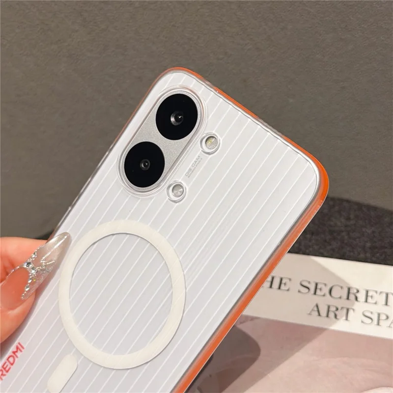 For Xiaomi Poco X8 Pro Max 5G / Redmi Turbo 5 Max 5G Magnetic Phone Case Matte Texture Shockproof Protective PC Cover - Black