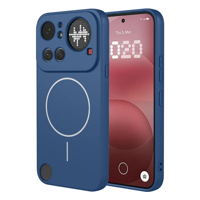 For Nothing Phone (4a) Pro Magnetic Case Anti Drop Soft TPU Phone Back Cover - Blue