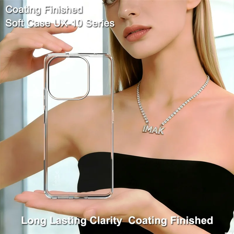 IMAK UX-10 Series pour Honor X8d 4G Coque de Téléphone Arrière Souple en TPU - Transparent