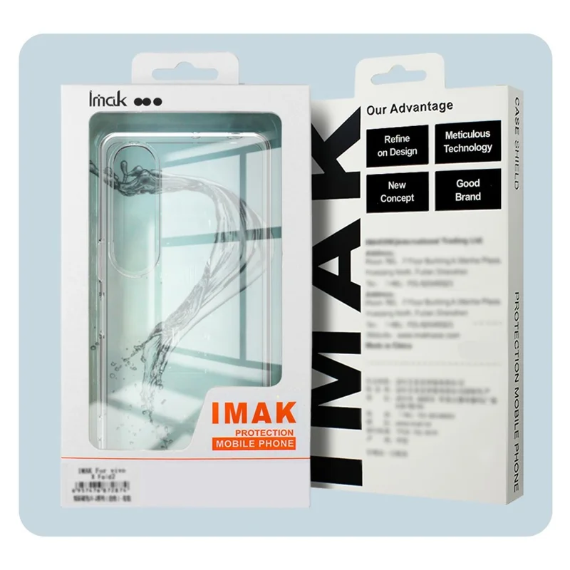 IMAK UX-10 Series pour Honor X8d 4G Coque de Téléphone Arrière Souple en TPU - Transparent