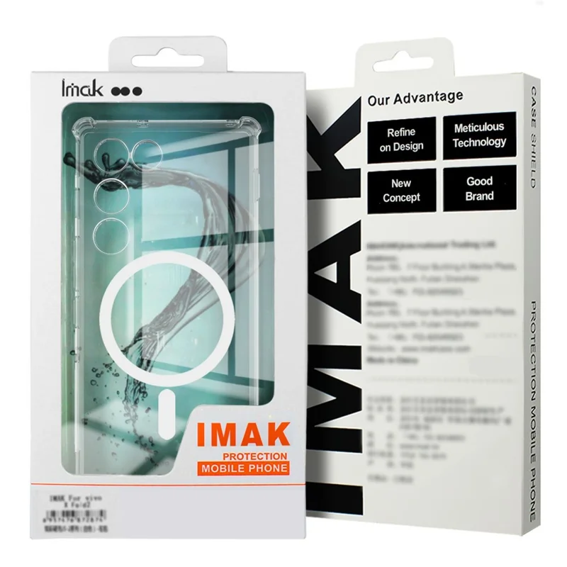 IMAK for Motorola ThinkPhone 5G Magnetic Case Airbag Shockproof Protection TPU Phone Cover - Transparent