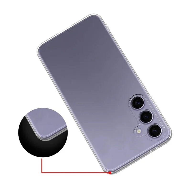 For Samsung Galaxy A27 Back Cover Ultra Thin Flexible TPU Clear Phone Case - Transparent