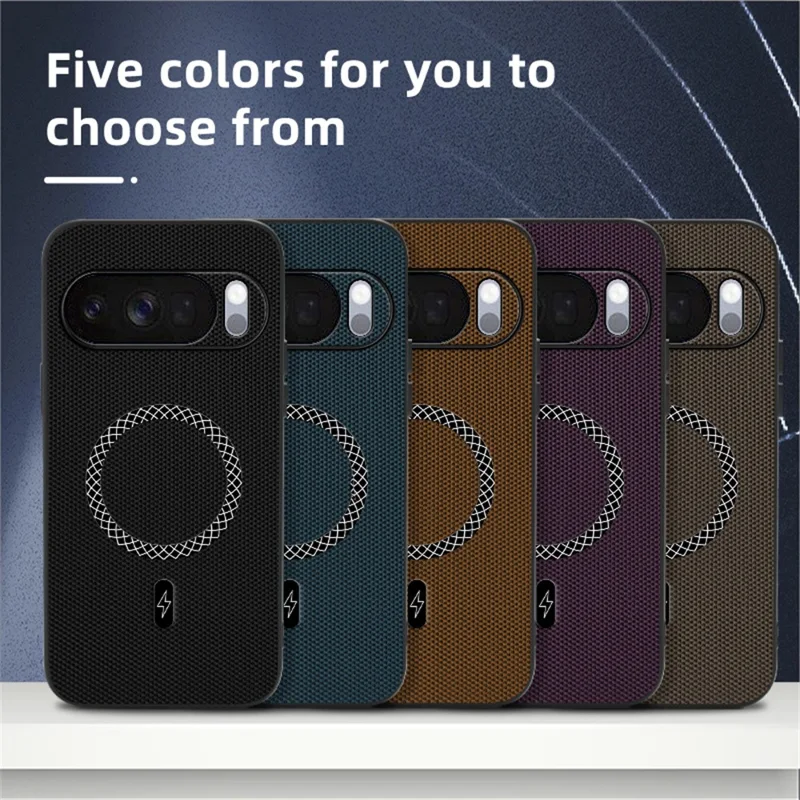 Case For Google Pixel 10  /  10 Pro Triangle Texture PU Leather Shockproof Ultra Thin Cover - Brown