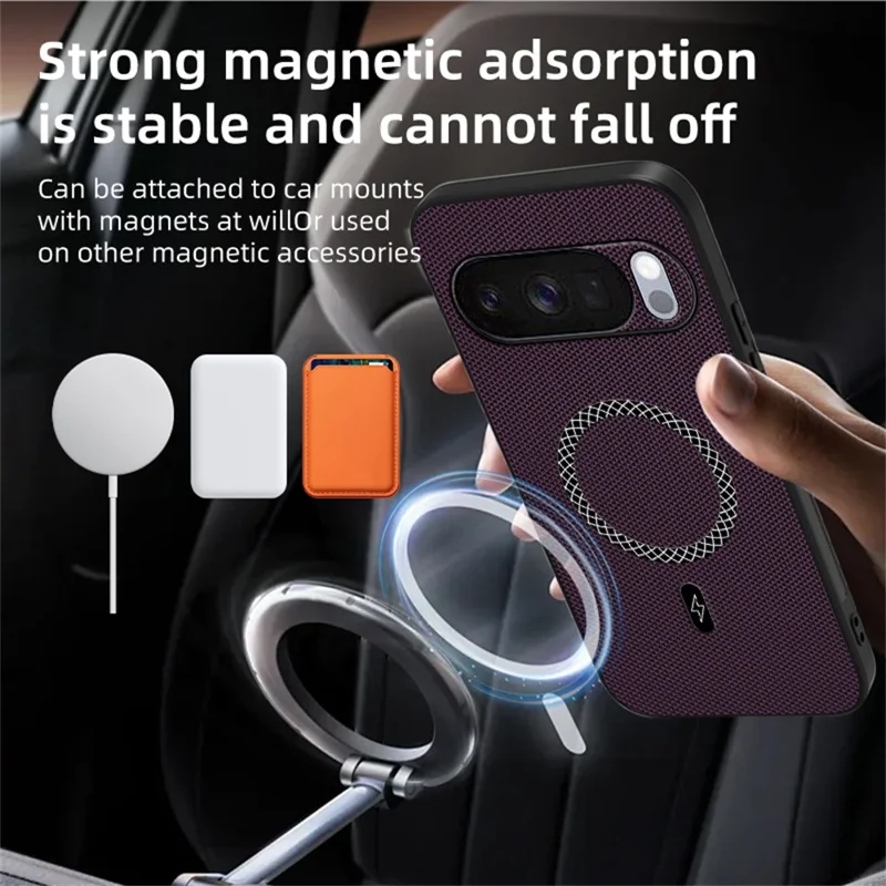 For Google Pixel 10 Pro XL Case Triangle Texture PU Leather Shockproof Ultra Thin Cover - Brown