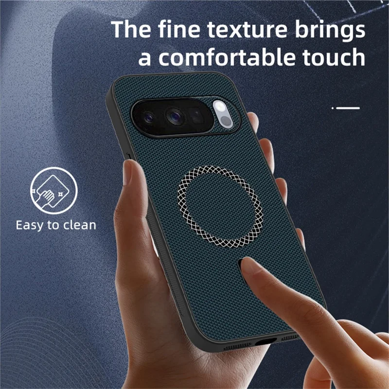 For Google Pixel 10 Pro XL Case Triangle Texture PU Leather Shockproof Ultra Thin Cover - Brown