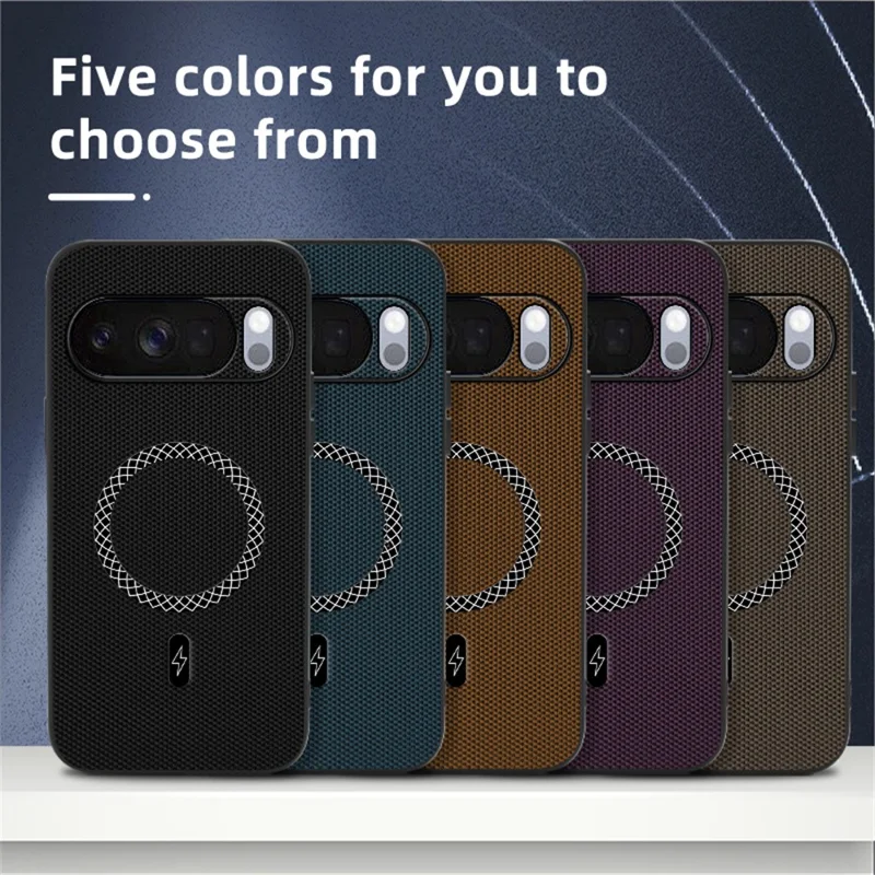 For Google Pixel 10 Pro XL Case Triangle Texture PU Leather Shockproof Ultra Thin Cover - Brown