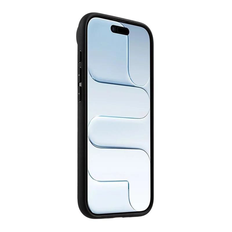 MELKCO For iPhone Air Case Genuine Cow Leather Coated PC Phone Cover - Black