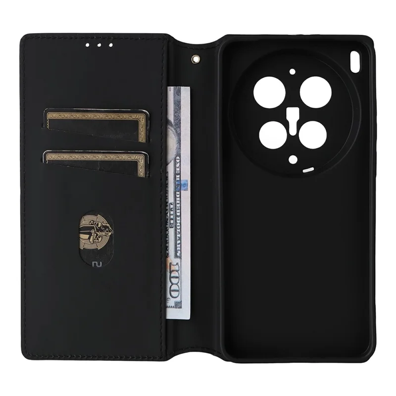 For vivo X300 Ultra 5G Case Wallet Rhombus Imprinted PU Leather Phone Cover - Silver