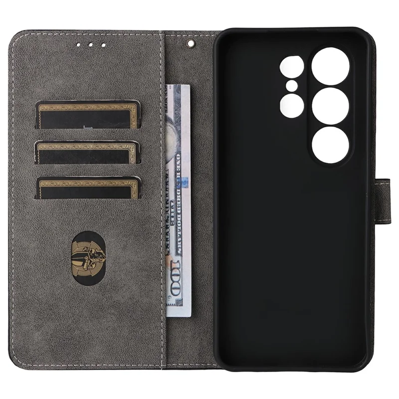 For Blackview Wave 10 Case Wallet RFID Blocking PU Leather Phone Cover Stand with Strap - Black