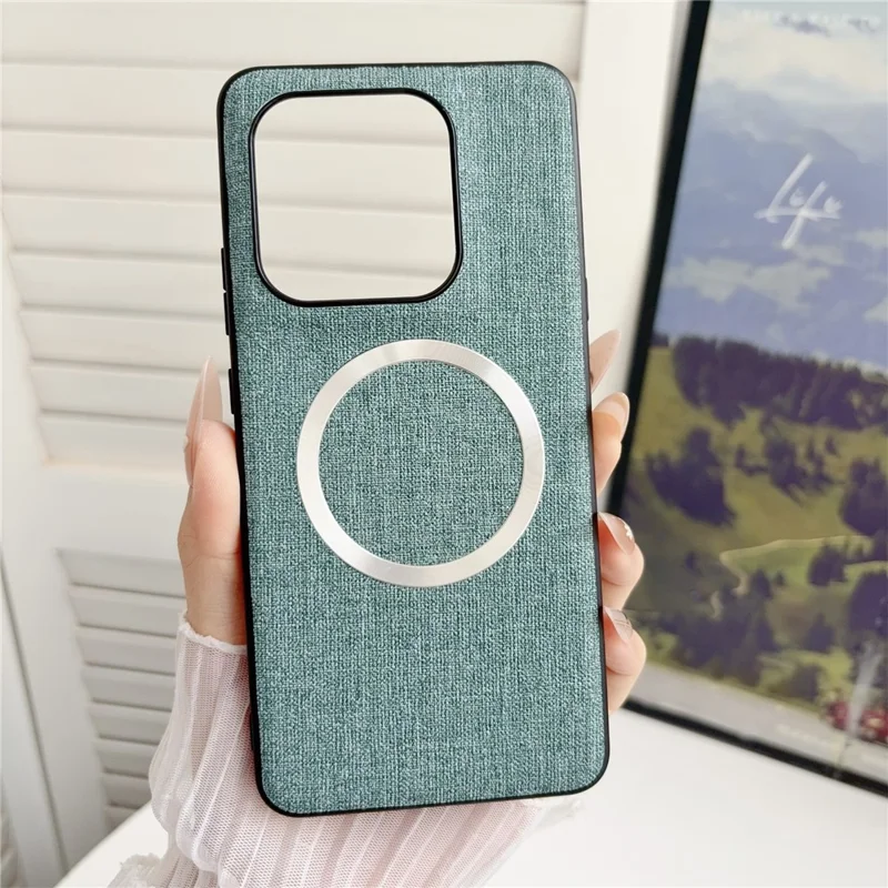 För Motorola Edge 70 Ultra 5G Magnetisk Skal Slag- och Stötsäkert TPU + Tyg Bakre Hölje - Grön