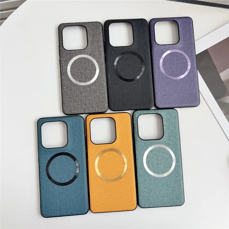 För Motorola Edge 70 Ultra 5G Magnetisk Skal Slag- och Stötsäkert TPU + Tyg Bakre Hölje - Grön