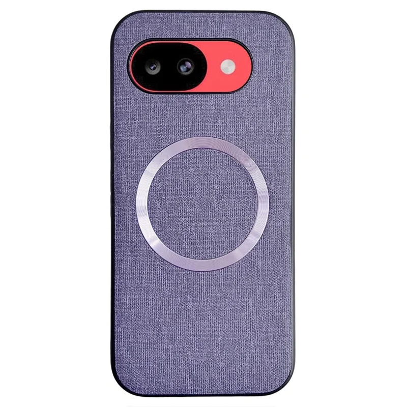 For Google Pixel 10a Magnetic Case Drop-Proof TPU + Cloth Back Phone Cover - Purple