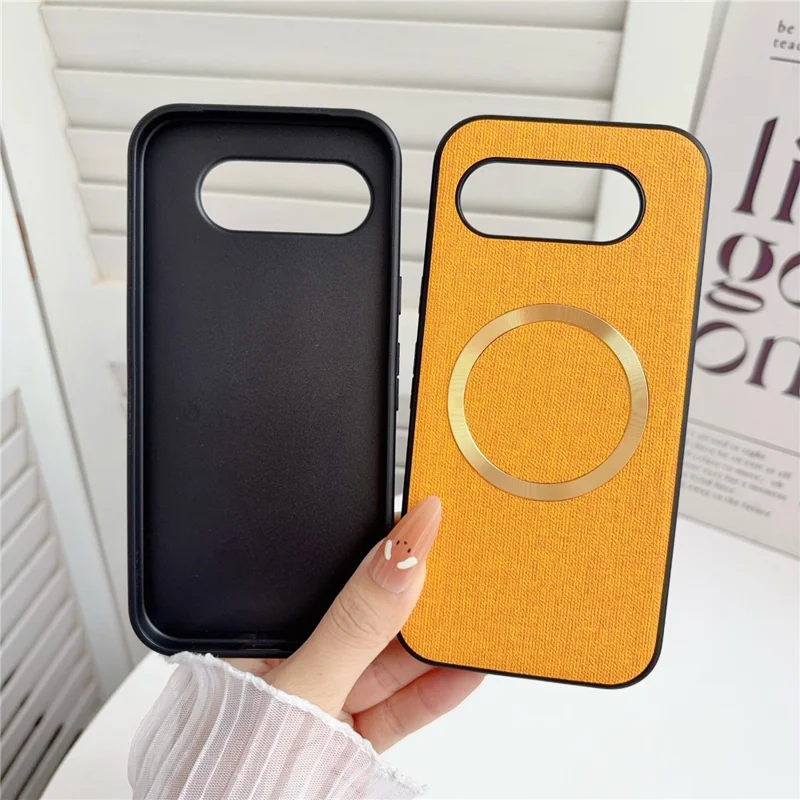 For Google Pixel 10a Magnetic Case Drop-Proof TPU + Cloth Back Phone Cover - Purple