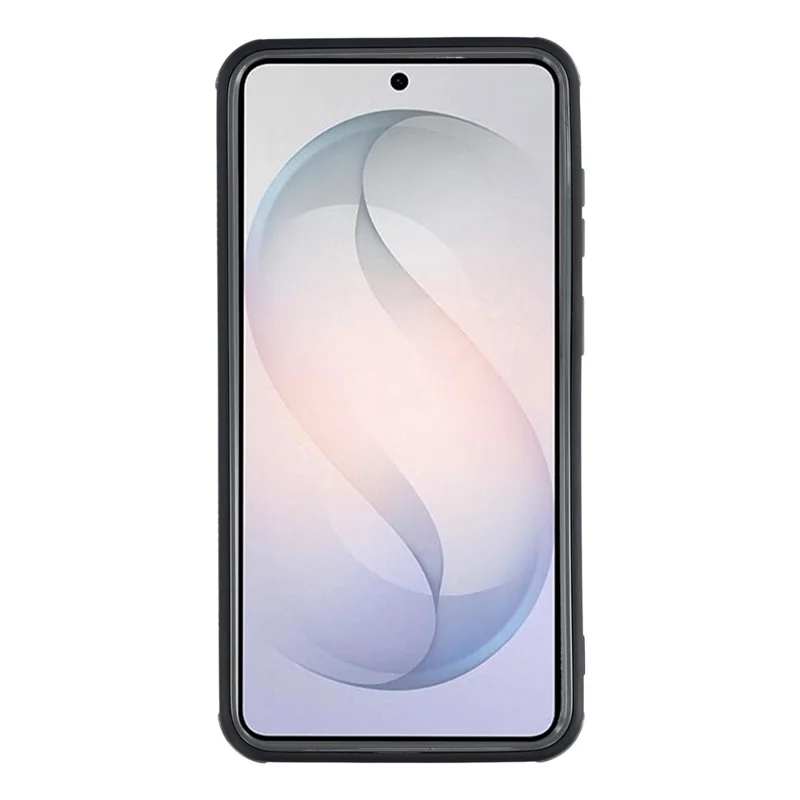 For Samsung Galaxy S26+ Magnetic Case TPU Clear Acrylic Detachable 2 in 1 Protective Phone Cover - Black