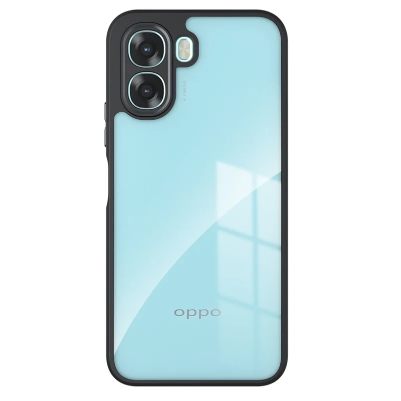 For Oppo A6x 5G  /  A6x 4G Case TPU + PC Shockproof Phone Cover - Transparent