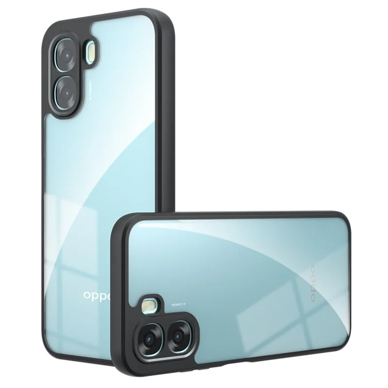 For Oppo A6x 5G  /  A6x 4G Case TPU + PC Shockproof Phone Cover - Transparent