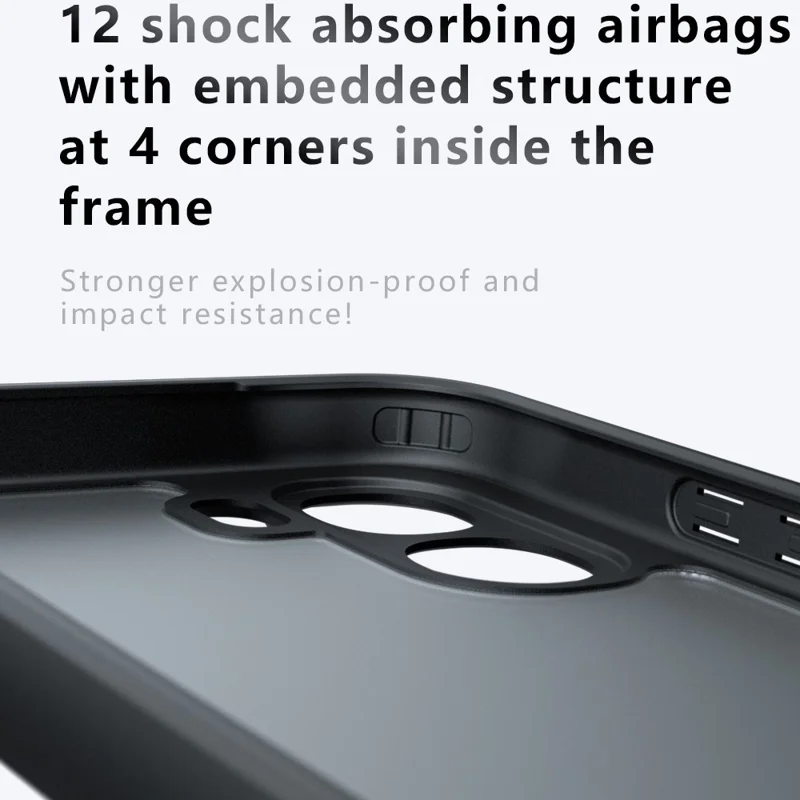 For Oppo A6x 5G  /  A6x 4G Case TPU + PC Shockproof Phone Cover - Transparent
