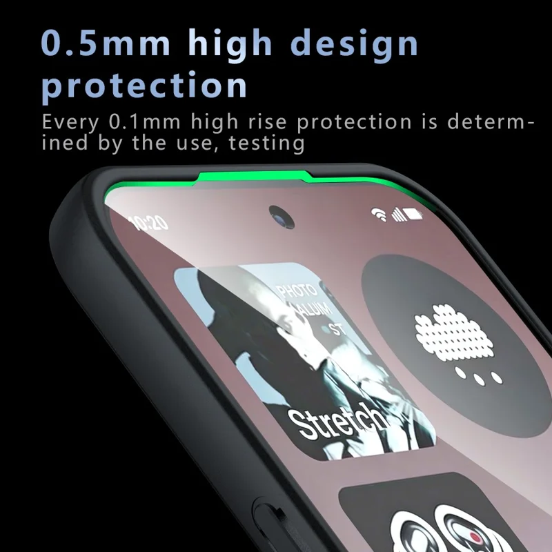 For Nothing Phone (4a) Pro Case Skin-Touch TPU + PC Matte Phone Back Cover - Transparent Black
