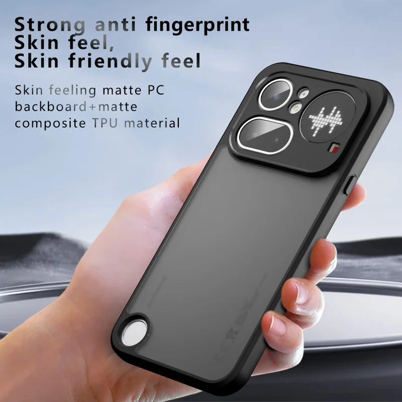 For Nothing Phone (4a) Pro Case Skin-Touch TPU + PC Matte Phone Back Cover - Transparent Black