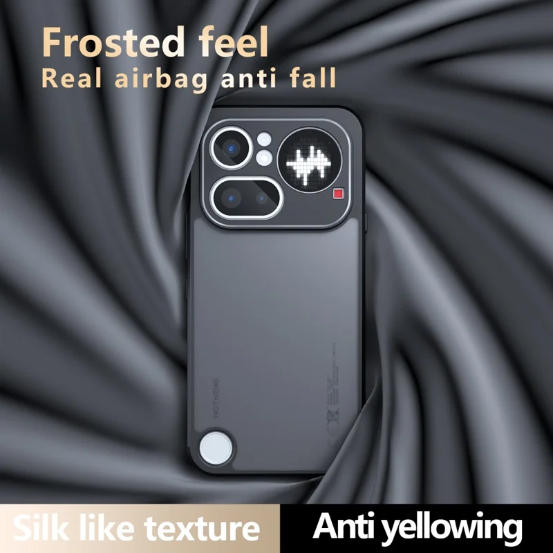 For Nothing Phone (4a) Pro Case Skin-Touch TPU + PC Matte Phone Back Cover - Transparent Black