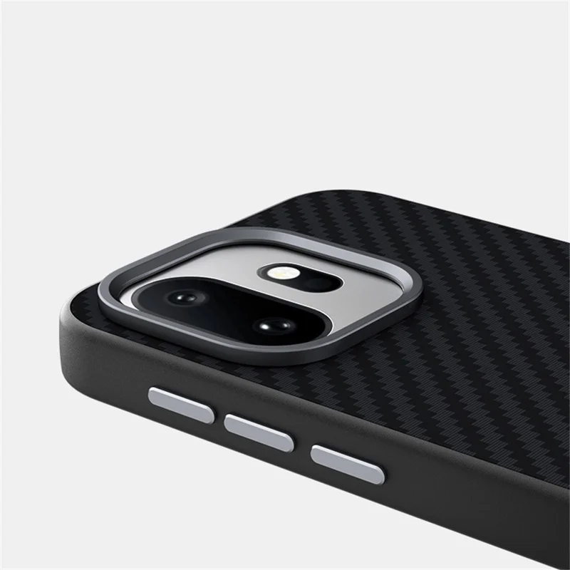 ABEEL For OnePlus 15T 5G Magnetic Case Carbon Fiber Texture Phone Back Cover - Black