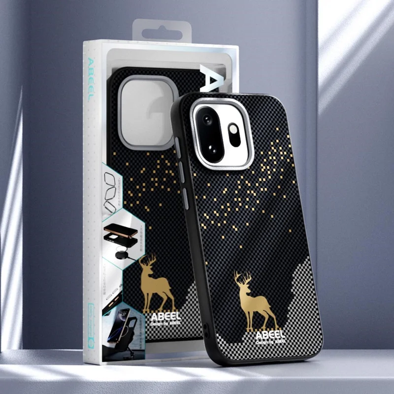 ABEEL For OnePlus 15T 5G Magnetic Case Ultra Slim PC TPU Phone Back Cover - Deer