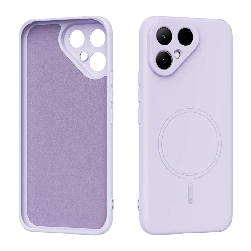 ABEEL For TECNO Pova Curve 2 5G Magnetic Case Skin Touch Liquid Silicone Phone Back Cover - Purple
