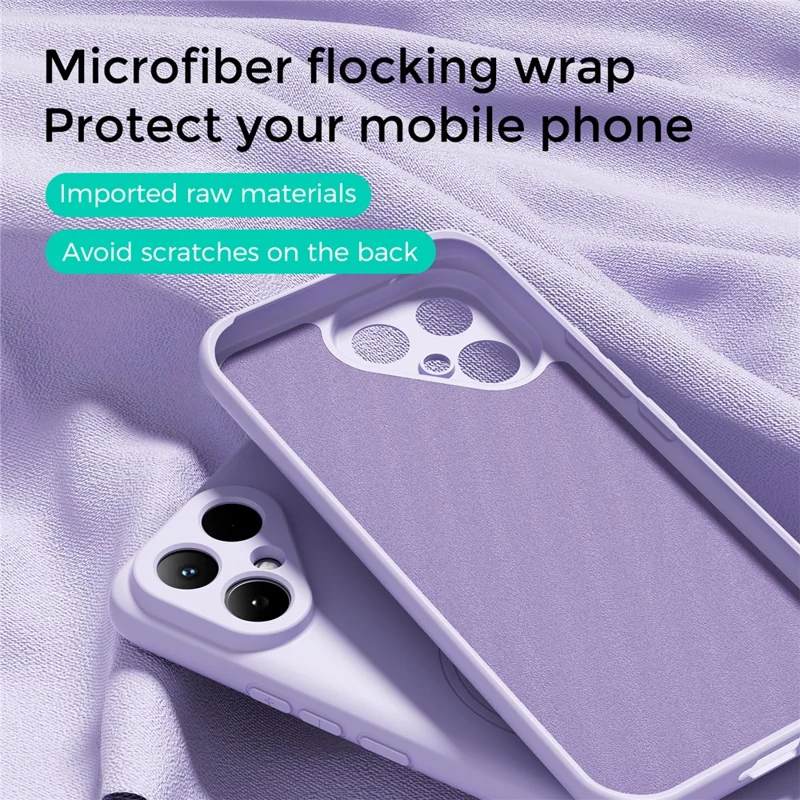 ABEEL For TECNO Pova 7 Pro 5G Magnetic Case Skin Touch Liquid Silicone Phone Back Cover - Purple