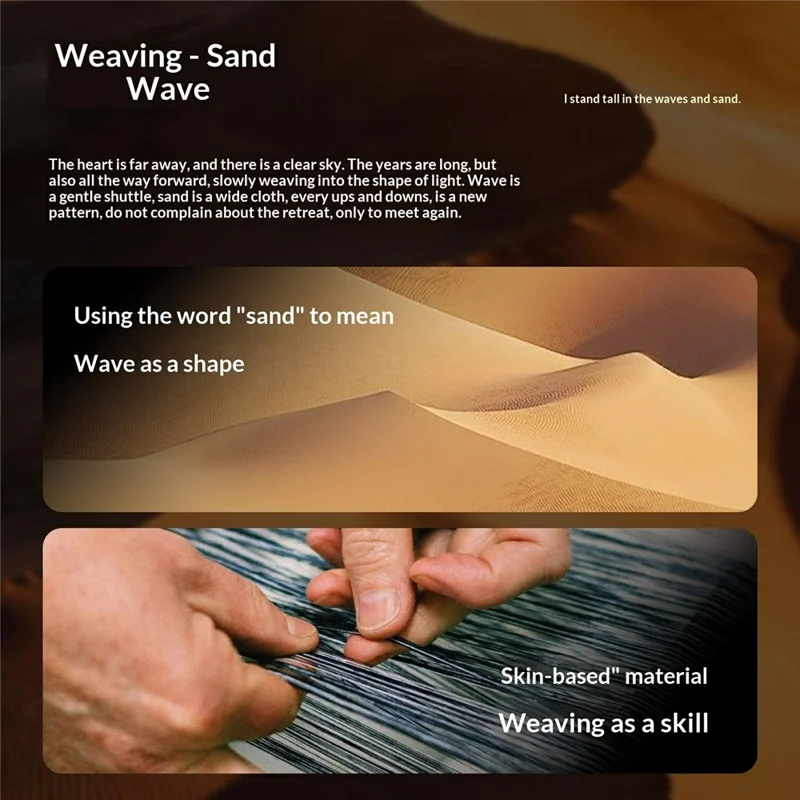 GKK For Honor Magic V6 5G Magnetic Case Woven Texture Leather PC Phone Cover - Orange