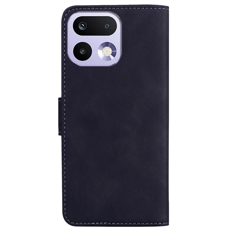 For Realme 16 Pro 5G Case Solid Color Leather Wallet Phone Cover - Black