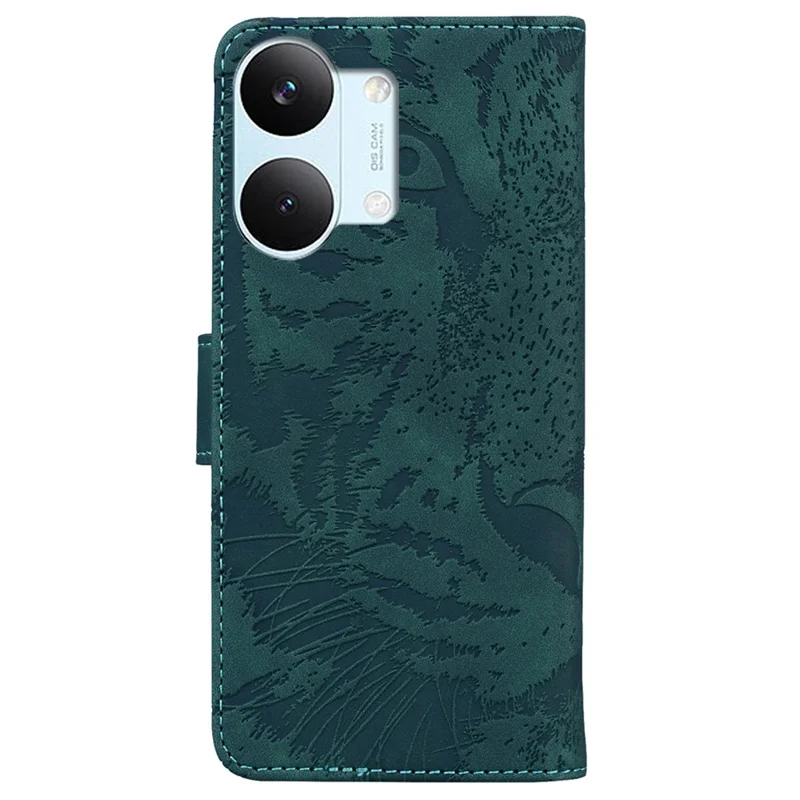 Case For Xiaomi Poco X8 Pro Max 5G  /  Redmi Turbo 5 Max 5G Tiger Imprint Leather Wallet Phone Cover - Green