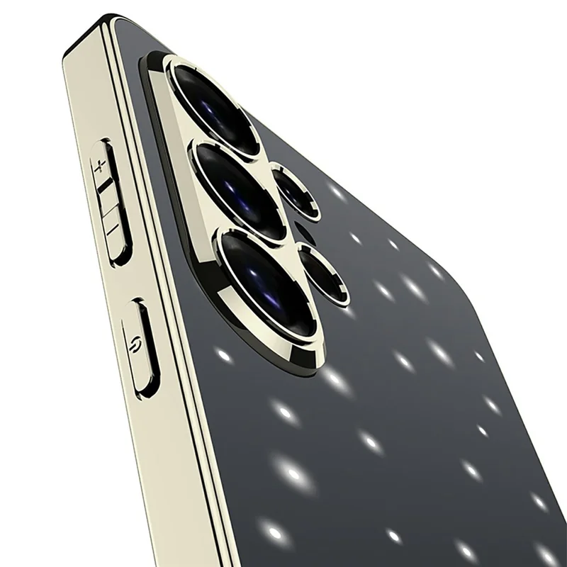 GKK for Samsung Galaxy S26 Ultra Case Smart LED Pattern AG Matte Anti-Fingerprint PC TPU Cover - Blue