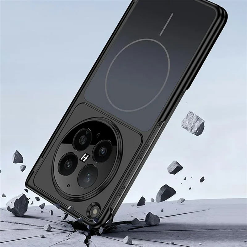 GKK For Oppo Find N6 5G Magnetic Case Transform to iPhone 17 Pro Matte PC Phone Cover - Black