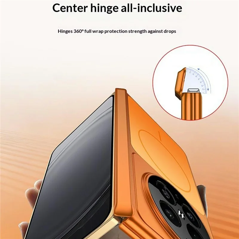 GKK For Oppo Find N6 5G Magnetic Case Transform to iPhone 17 Pro Matte PC Phone Cover - Black