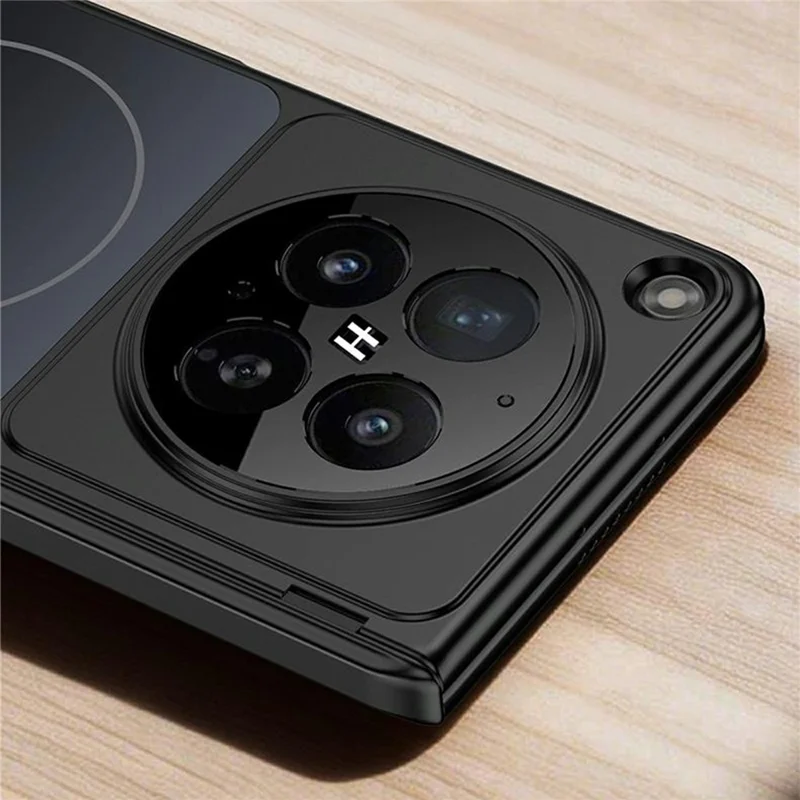 GKK For Oppo Find N6 5G Magnetic Case Transform to iPhone 17 Pro Matte PC Phone Cover - Black