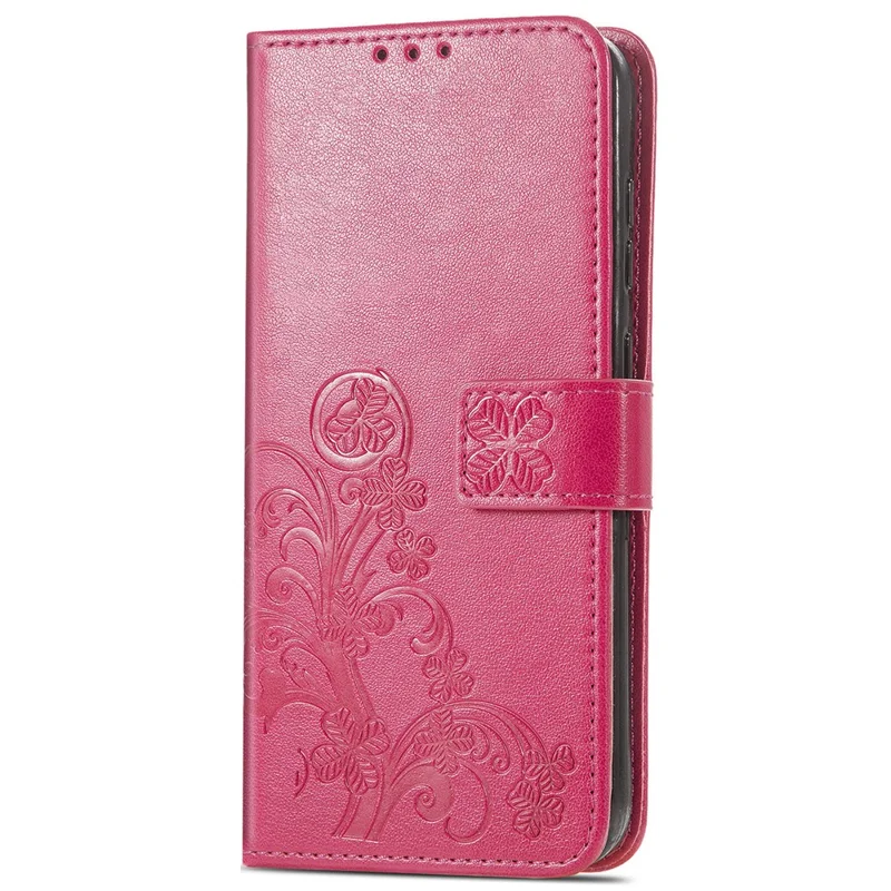 For Nothing Phone (3a) Lite 5G Leather Case Four-Leaf Clover Wallet Phone Cover - Rose