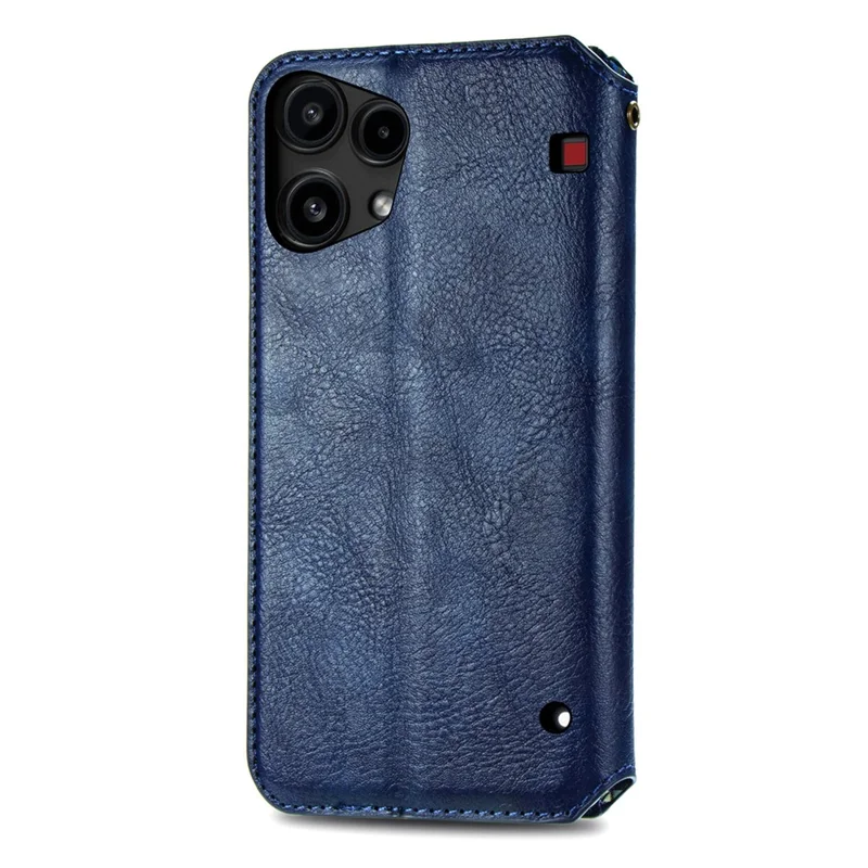 For Nothing Phone (3a) Lite 5G Case Rhombus Imprint PU Leather Wallet Phone Cover - Blue