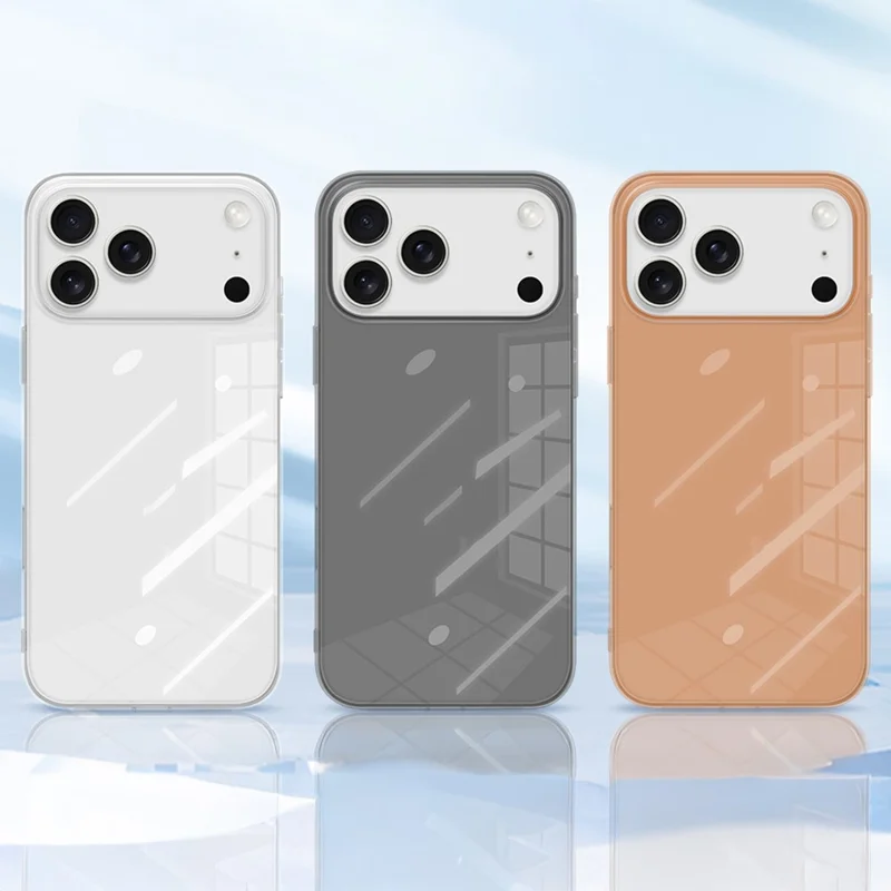 X-LEVEL для iPhone 17 Pro Max чехол тонкий антицарапиновый жесткий прозрачный черный защитный чехол