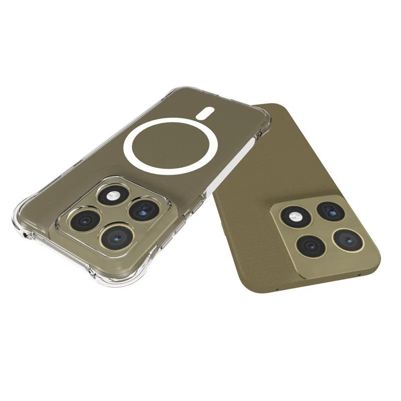 Compra al por mayor de carcasa magnética para Motorola Edge (2026), funda trasera transparente de TPU anti-caídas