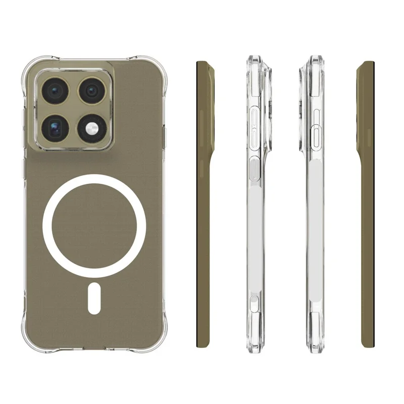 Compra al por mayor de carcasa magnética para Motorola Edge (2026), funda trasera transparente de TPU anti-caídas