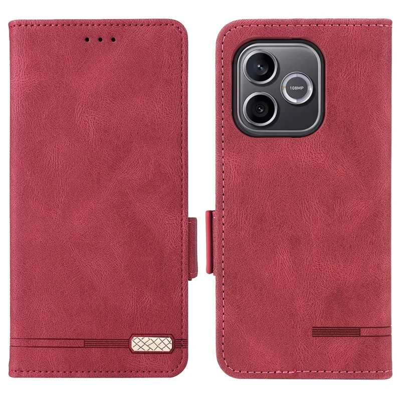 Für Honor 600 Lite 5G Hülle Ledertasche Mit Hardware-Dekor - Rose