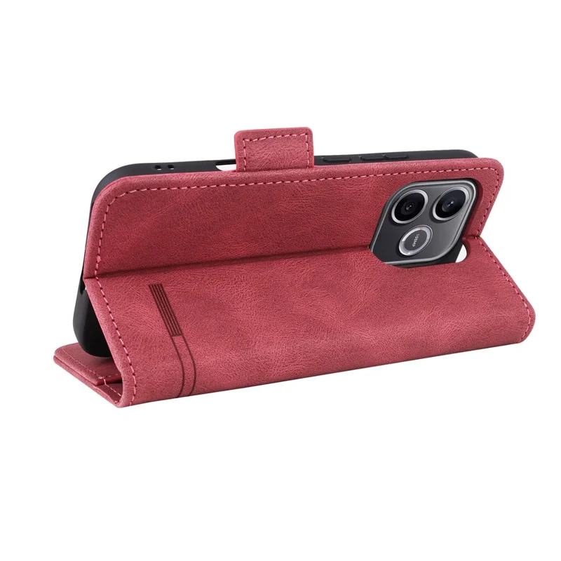 Für Honor 600 Lite 5G Hülle Ledertasche Mit Hardware-Dekor - Rose