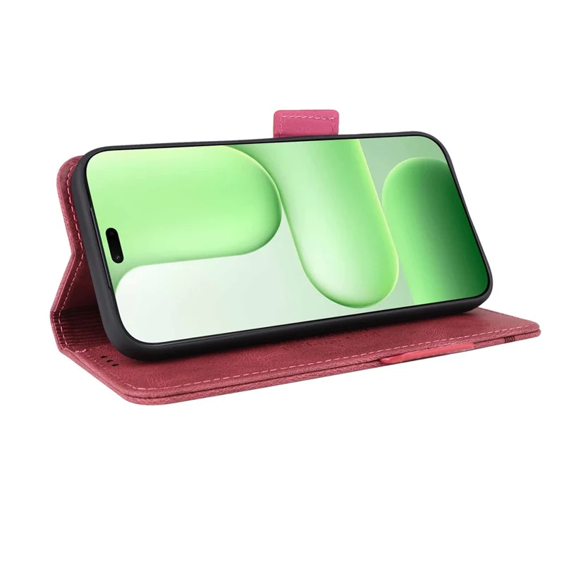 Für Honor 600 Lite 5G Hülle Ledertasche Mit Hardware-Dekor - Rose